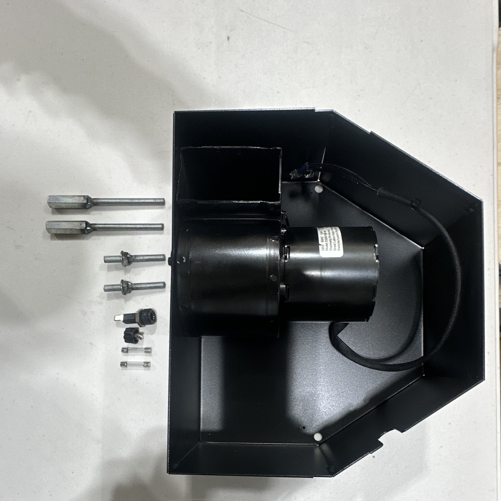 Central Boiler 500 Recessed cast Firebox Door Draft Inducer Kit, Black gallery