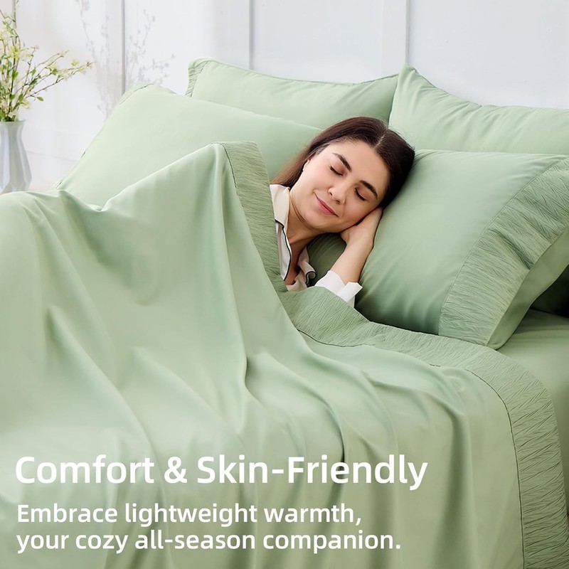 Queen Sheet Set - 4 Piece Soft Queen Sheets, Breathable & Cozy Queen Size Sheet gallery