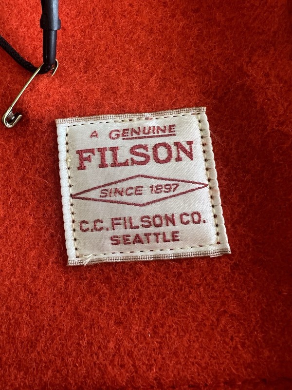 Filson Mackinaw 100% Wool Throw Blanket | Flame Orange | NEW! | Fast Ship gallery
