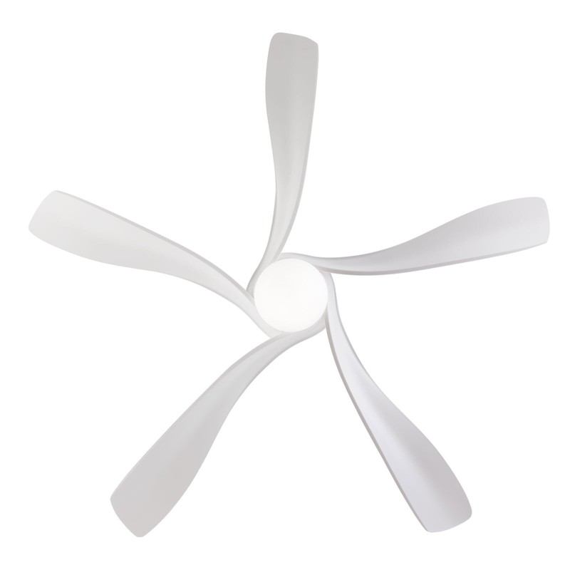 52 Inch Brown Ceiling Fan Lamp Contemporary Style for All Rooms with LED Light gallery