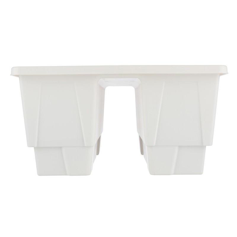 Railing Planter Box 2-Pack - 20.75-Inch Flower Boxes with Removable Drainage gallery