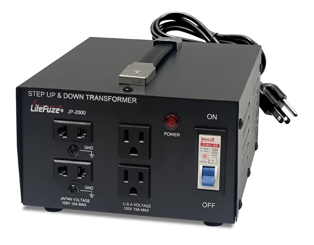 LiteFuze JP-2000 2000W Japan Voltage Converter 100V-120V Step UpDown Transformer gallery