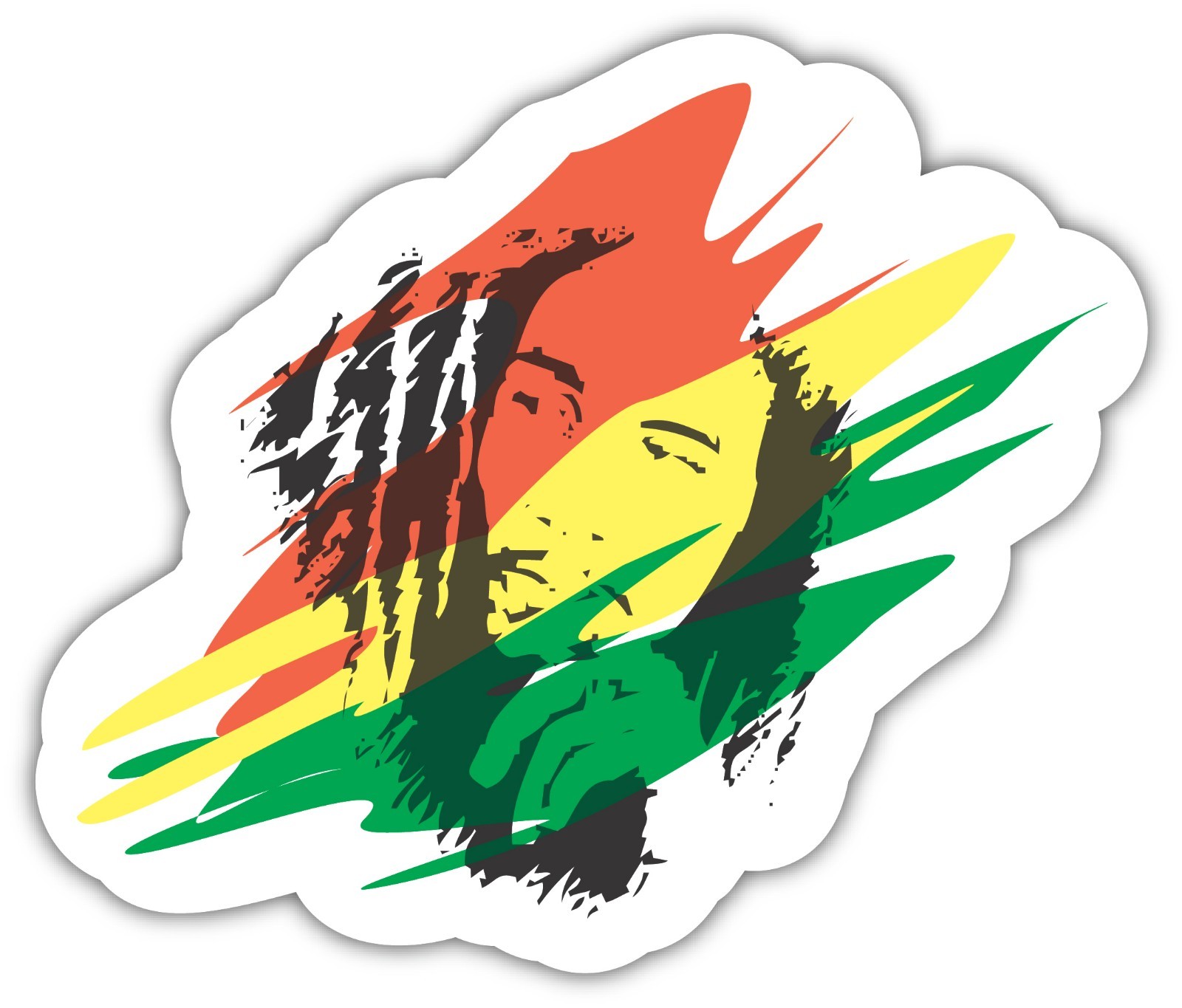 BOB MARLEY Sticker Decal *3 SIZES* Jamaica Reggae Vinyl Bumper Wall gallery