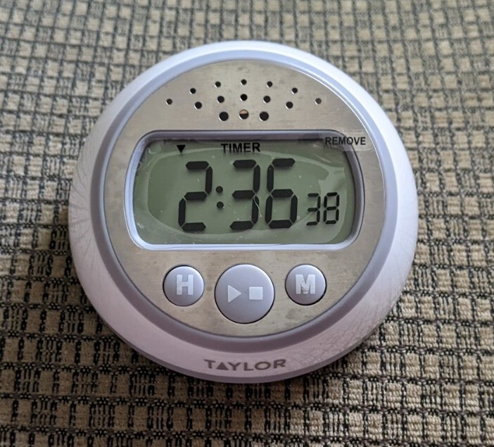 Taylor Super Loud 95DB Digital Kitchen Cooking Timer Countertop White Silver gallery