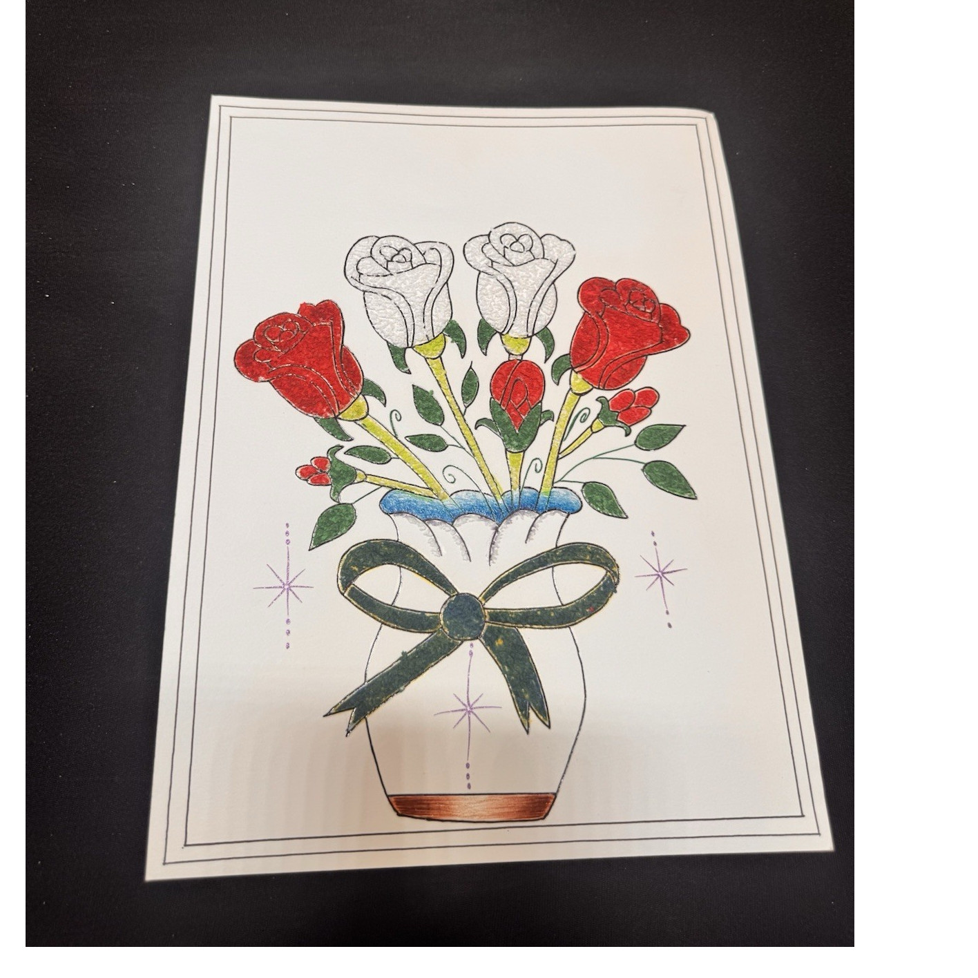 Flat Greeting Card Floral Flowers Multicolor Multipurpose All Occasions gallery
