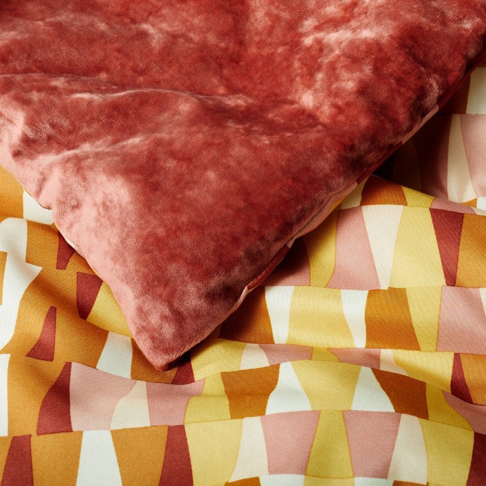 King Reversible Velvet Comforter & Sham Set Berry - Opalhouse designed with gallery