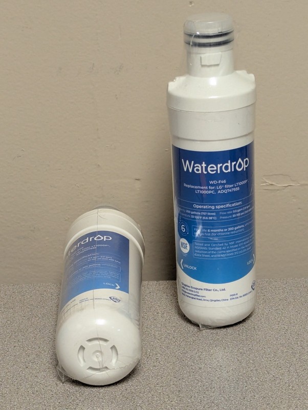 2 Pack Waterdrop Replacement Refrigerator Water Filter WD-F46 for LG gallery