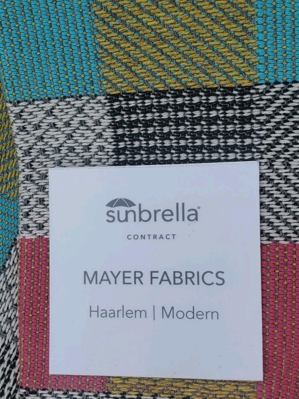 Sunbrella Curtain Panel 17" X 62" Modern Wonderlust 2 Ply w Rod Pocket 447-014 gallery