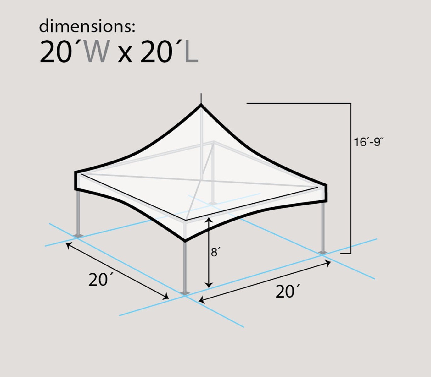 20x20 Commercial Frame Tent Canopy Outdoor Carnival High Peak Gazebo Heavy Duty gallery