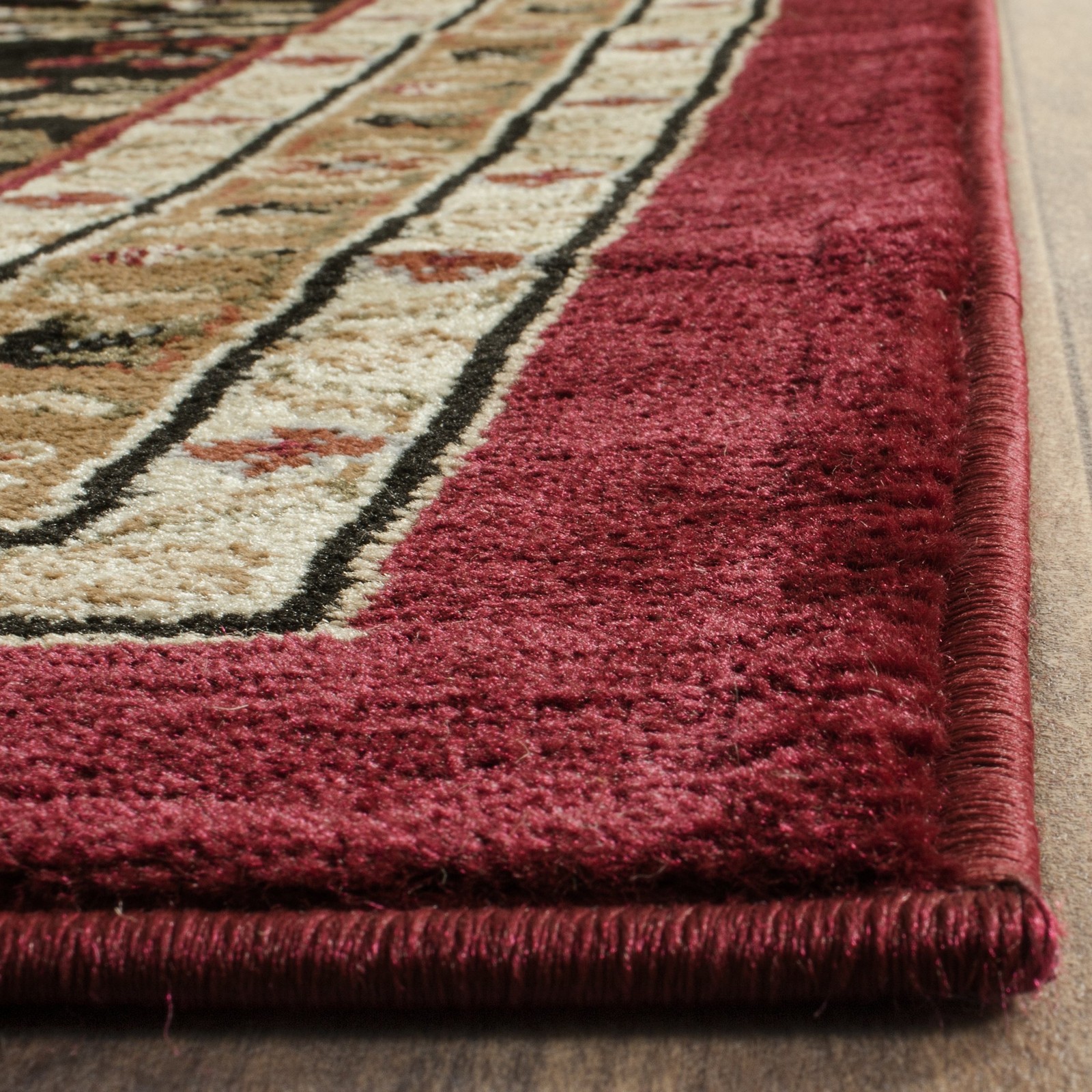 Area Rug 6 x Square Red Black Traditional Oriental Safavieh LNH331B Lyndhurst gallery