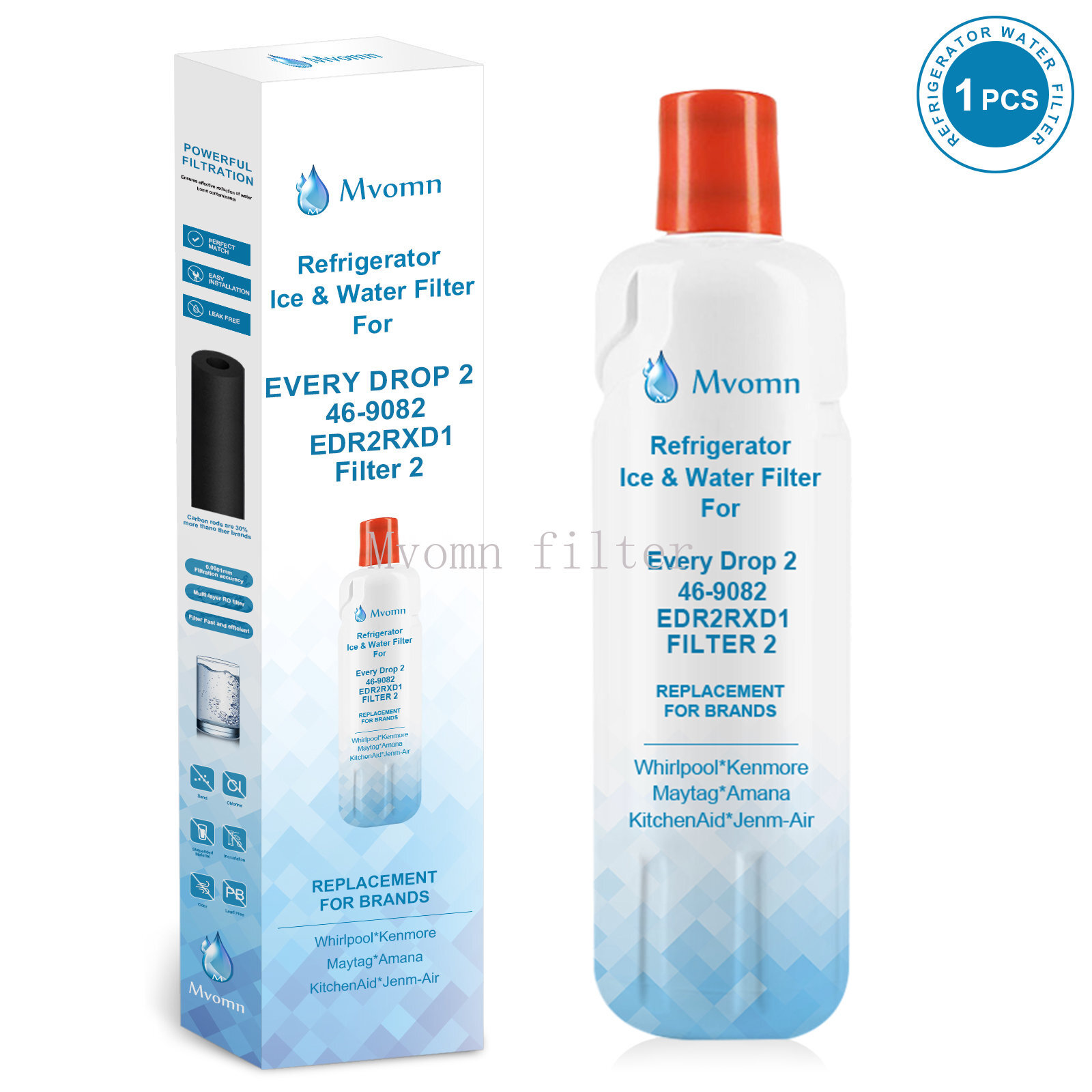 1 Pack Kenmore 9082 Replacement Refrigerator Water Filter for 469082 9903 gallery