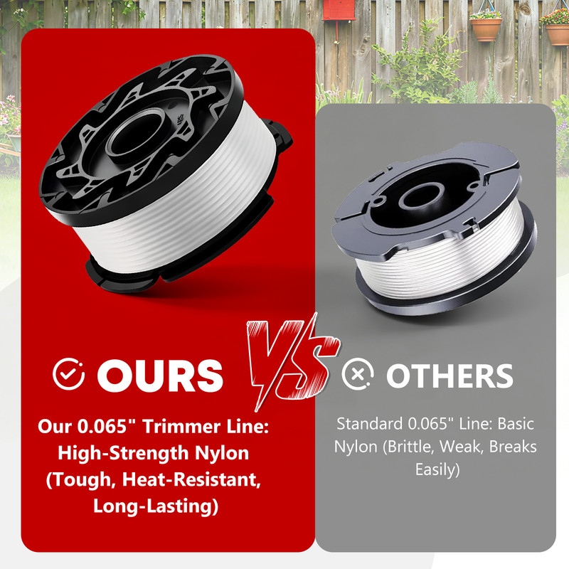 12× Replacement for BLACK+DECKER AF-100-3ZP 30ft .065" String Trimmer Line Spool gallery