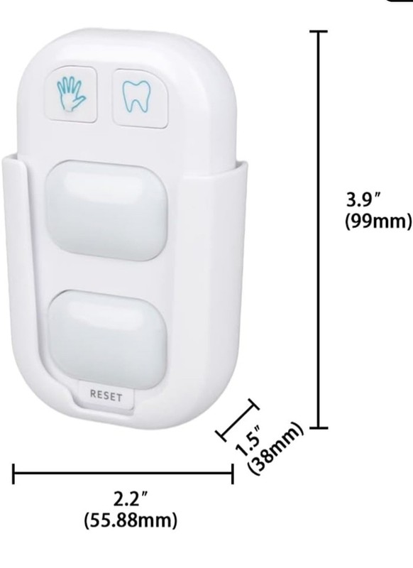 SOARING Wireless Battery Powered Timer 4 Kids 2 Min Brush, 20 Sec Hand Wash A10 gallery