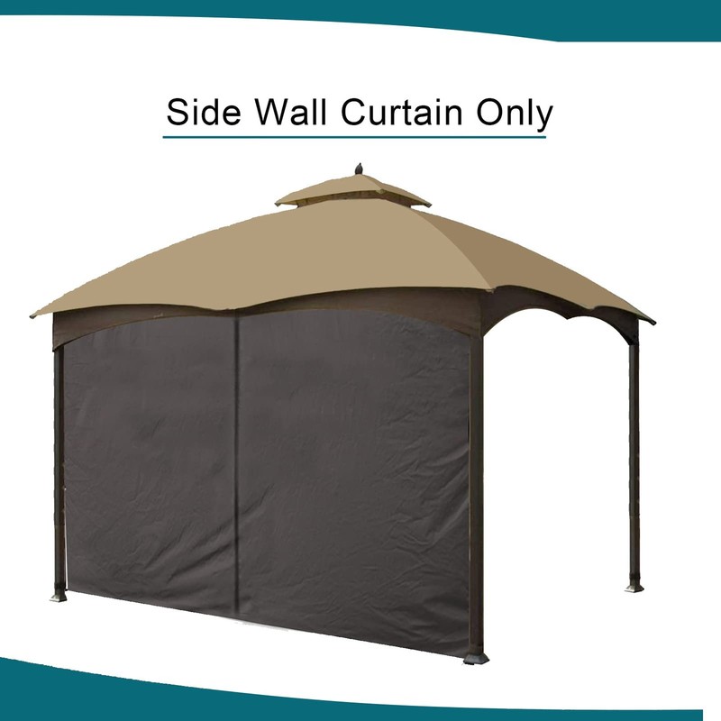 Gazebo Universal Replacement Privacy Curtain - Wonwon 10x10, Brown gallery