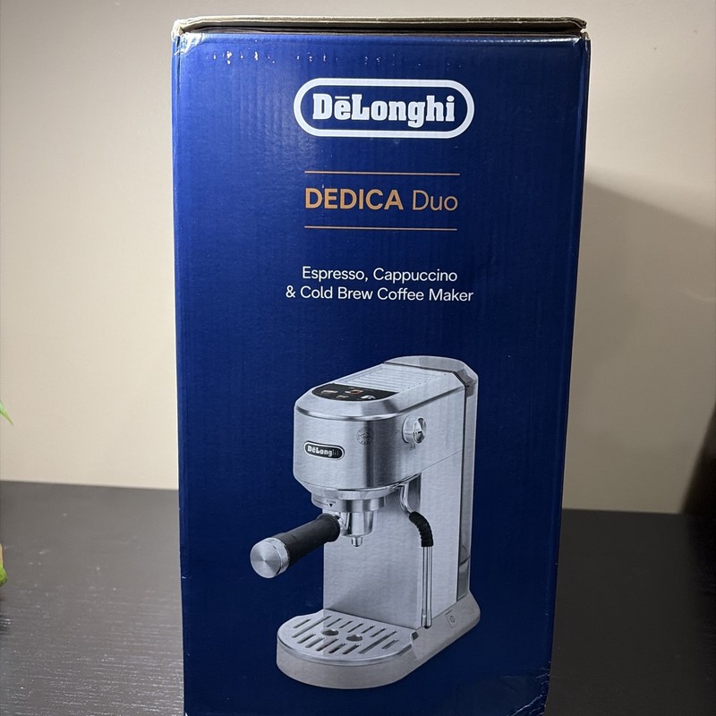 DeLonghi EC890m - Dedica Duo Compact Espresso Machine - Cold Brew Coffee Maker gallery