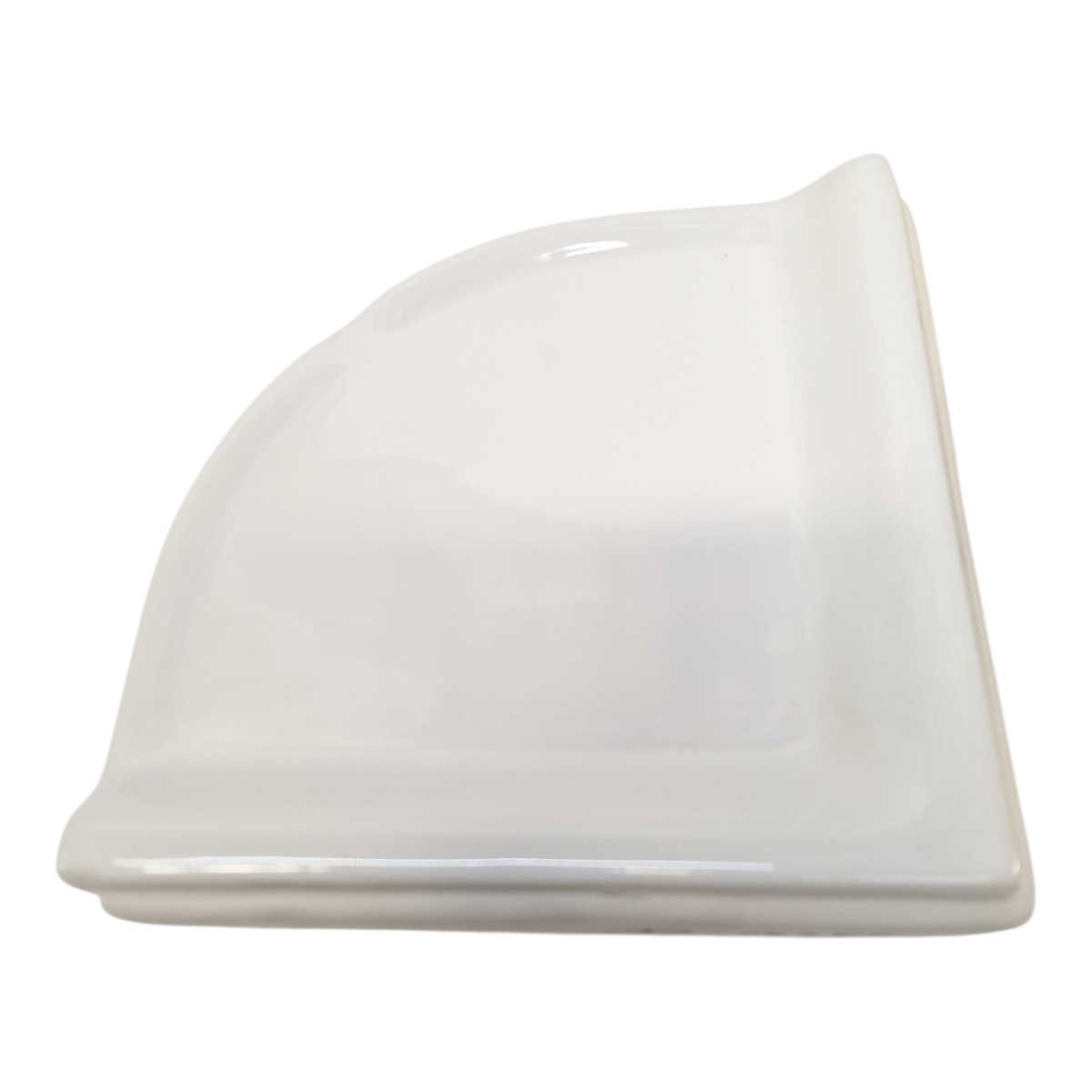 SereneDrains Round Large Ceramic Corner Shelf for Shower Bathroom Wall Tile gallery