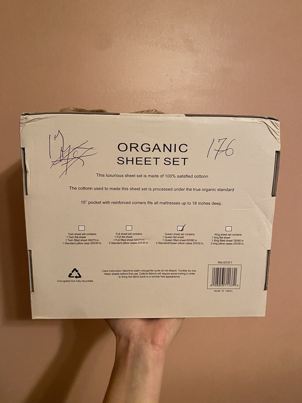 Tree Organic Queen Sheet Set 2000 Thread Count Organic Cotton Bedding Solid New gallery