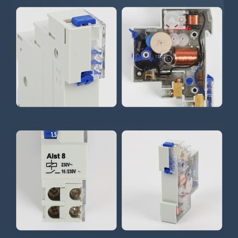 Mechanical Timer Switch for relay 230V for Stairway Light with DIN Rail Fix gallery