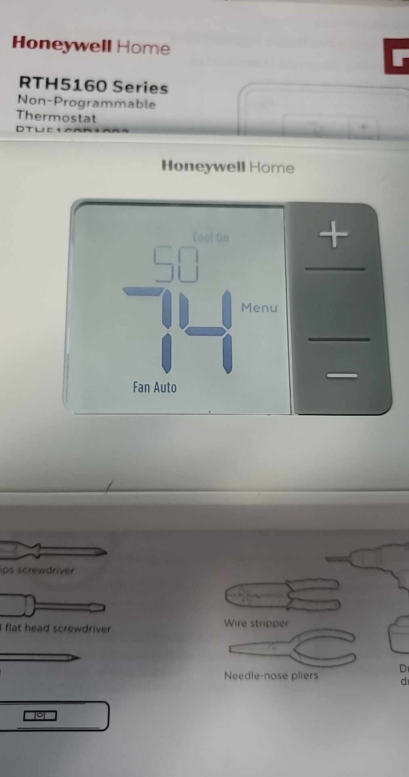 Honeywell RTH5160 T2 Non-Programmable Thermostat gallery