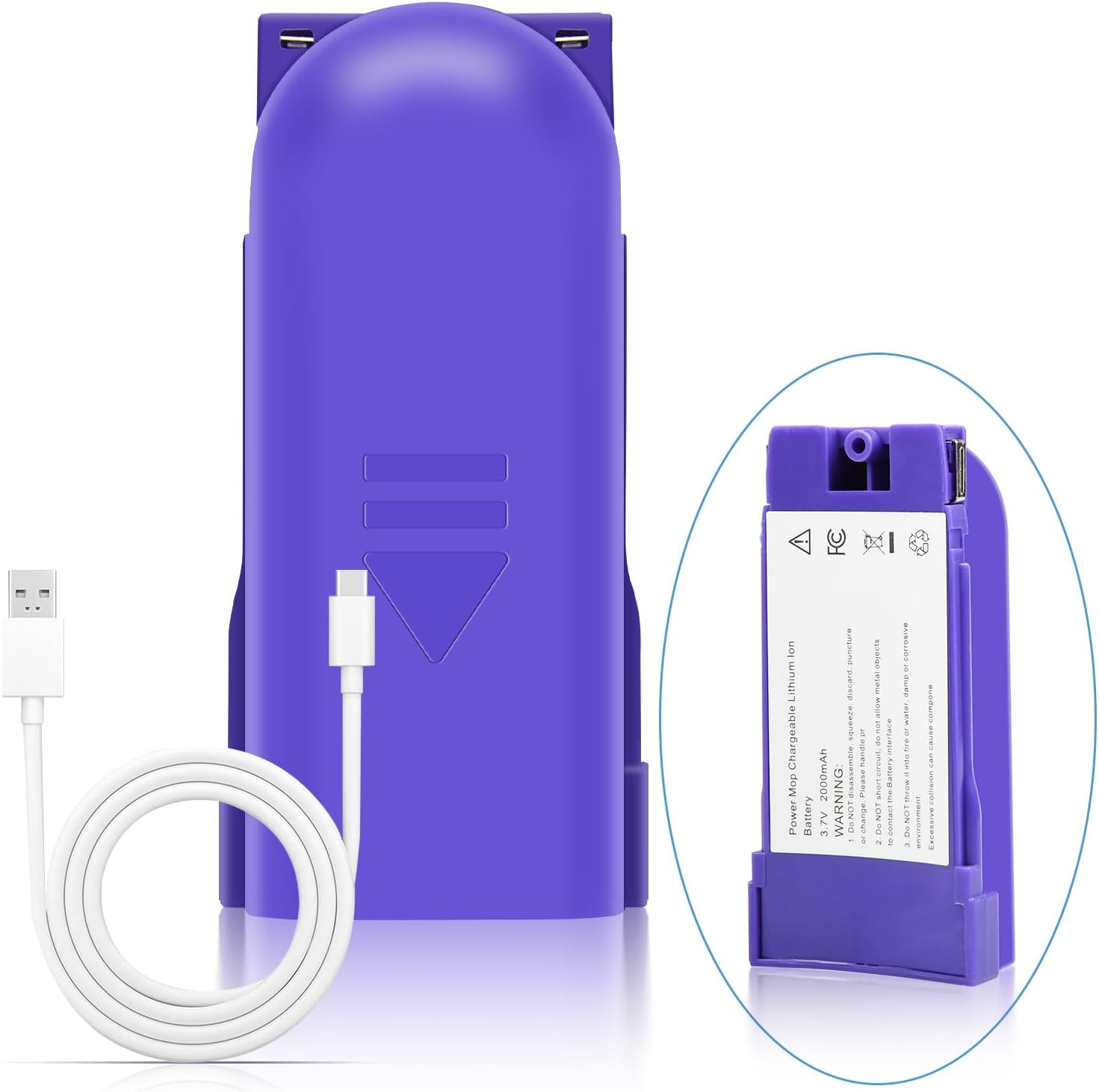 1 Pack Rechargeable Battery Pack Replacement for Swiffer Power Mop, 2000Mah Lith gallery