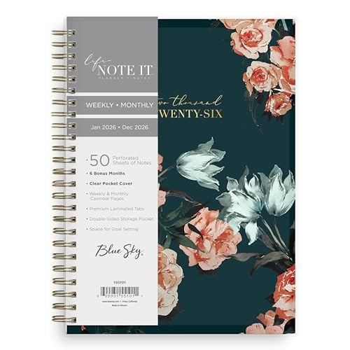 Life Note It 2026 Weekly and Monthly Planner 5.875" x 8.625" Dania Dark- 2026 gallery