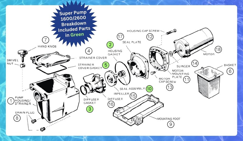KitKing - SPX1600TRA Super Pump Seal Replacement Standard, Original Version gallery