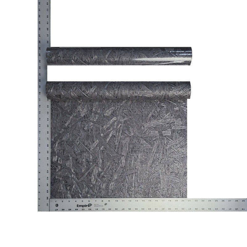 Faux Oriented Strand Board charcoal Black textured modern 3d Wallpaper gallery