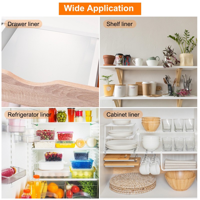 Shelf Liners for Kitchen Cabinets, 17.7 Inch x 9.8 FT Non-Slip Cabinet Liner gallery