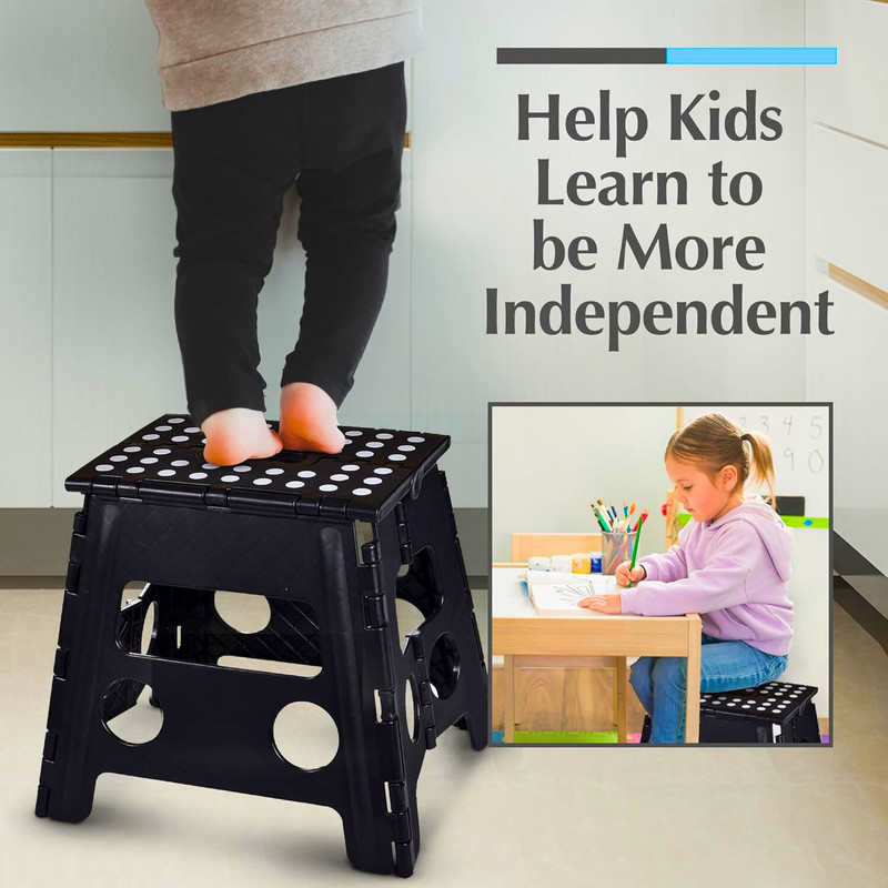 Collapsible Folding Plastic Kitchen Step Foot Stools with Handle gallery