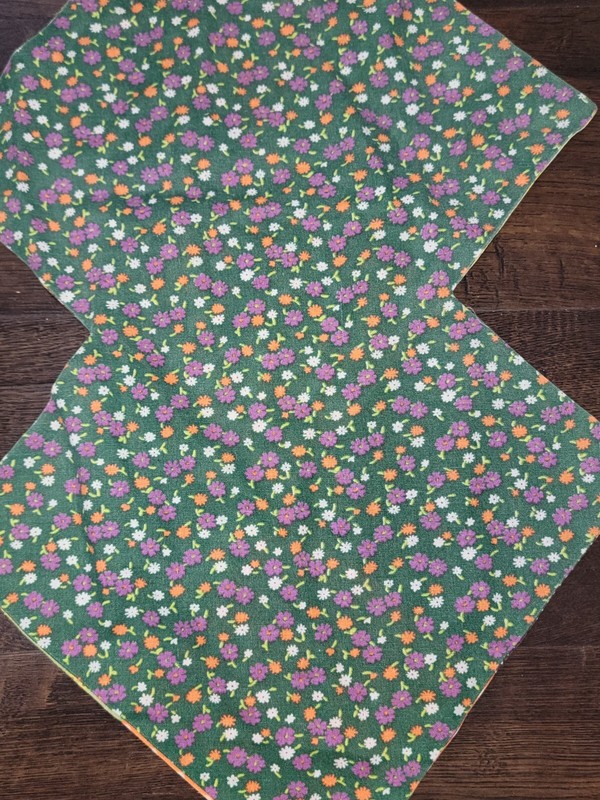 Vtg Handmade Patchwork Table Centerpiece Runner Décor 49x14 inches Retro Floral gallery