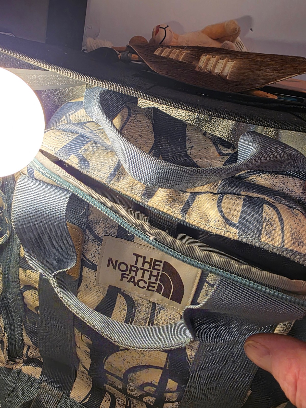 The North Face Tote Pack Tnf Gray & Blue 2
