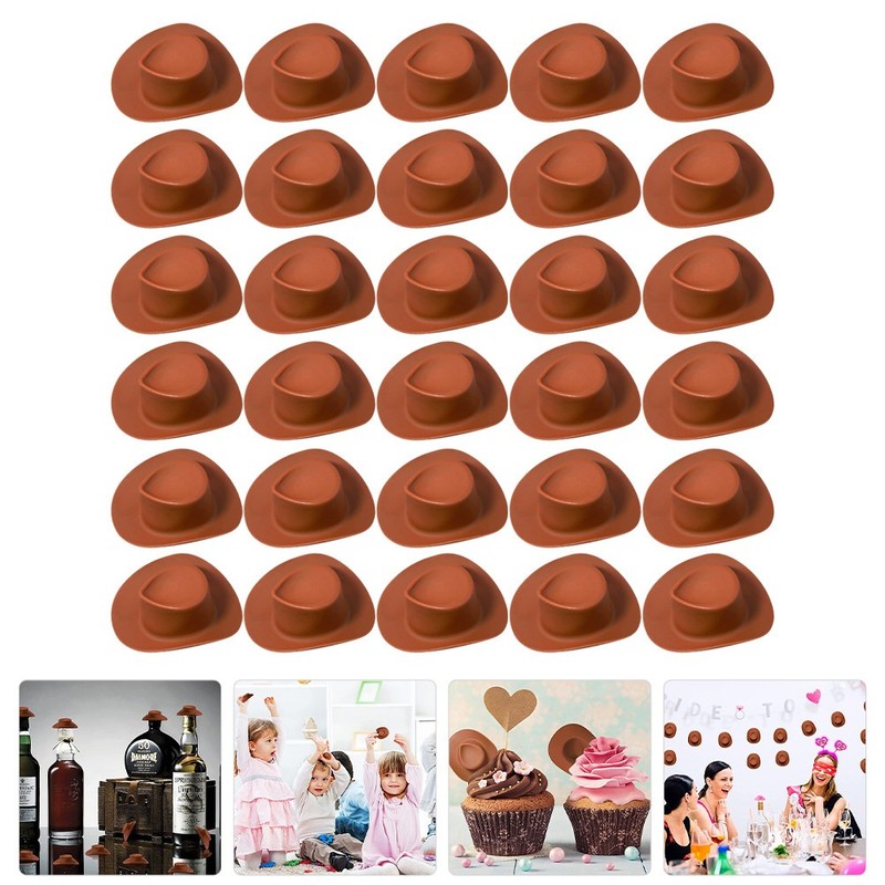 30 Pcs Tiny Cake Hats Mini for Crafts Miniture Decoration gallery
