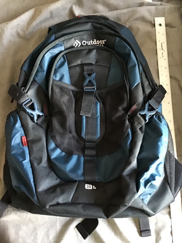 Outdoor Products Ridge 12.3″ Backpack – Blue Black EUC