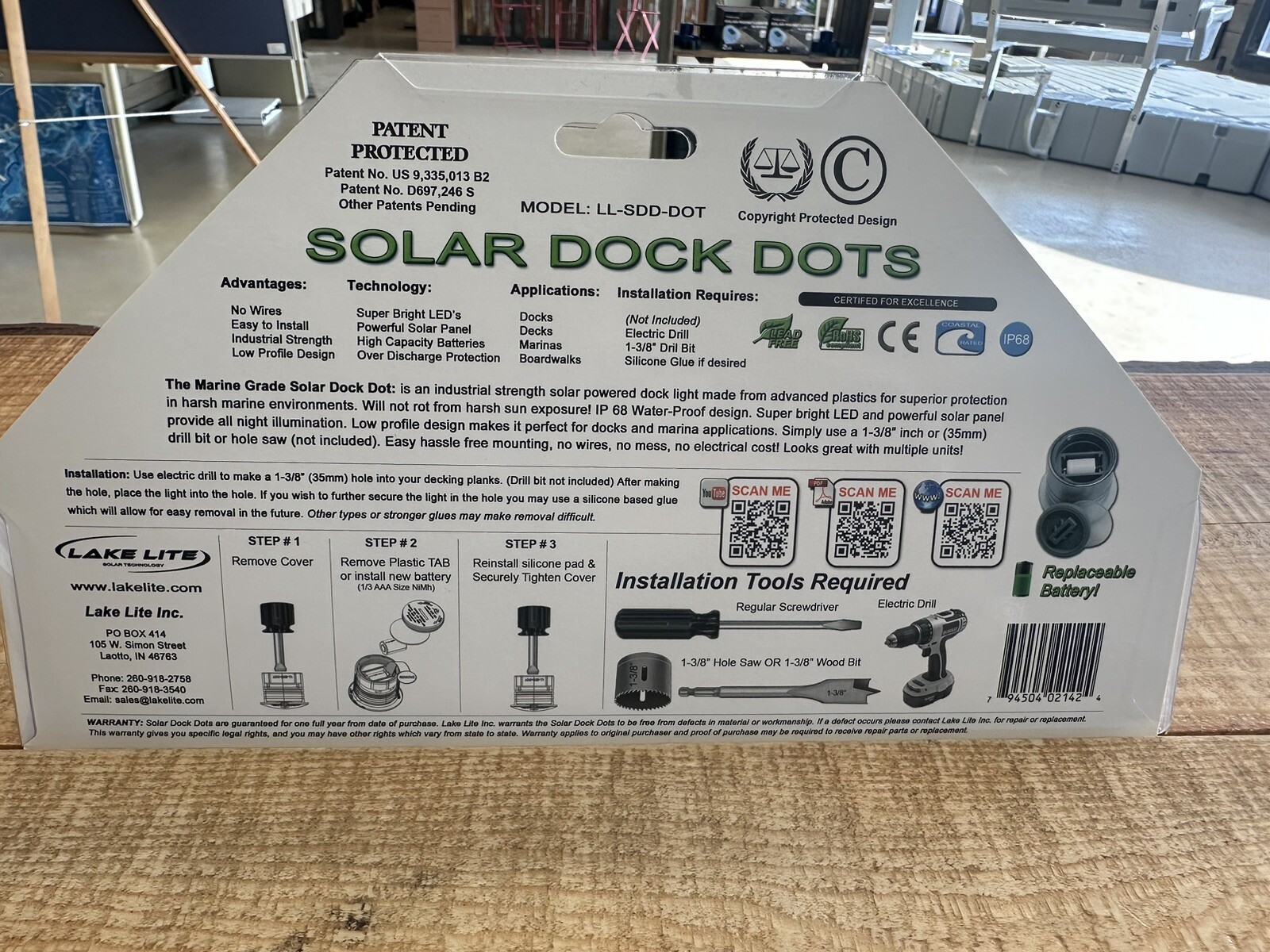 Solar Dock Dot Lights White gallery