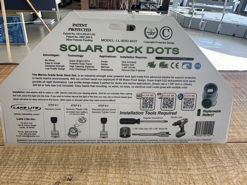 Solar Dock Dot Lights White gallery