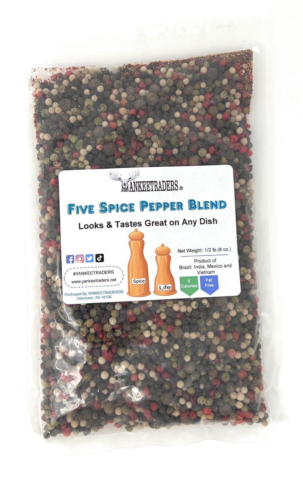Five Peppercorn Spice Blend, 1/2 Pound ~ YANKEETRADERS® Brand ~ FREE SHIPPING gallery