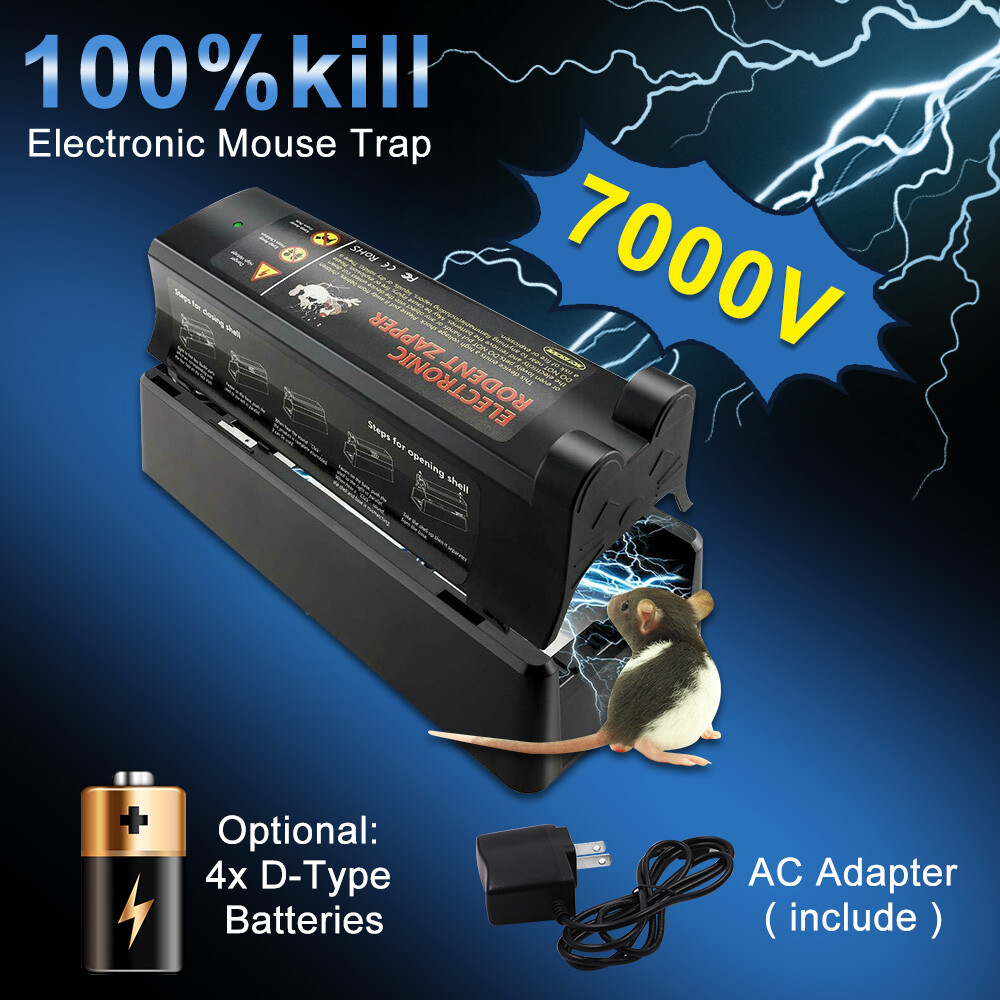 Electronic Mouse Trap Victor Control Rat Killer Pest Mice Electric Rodent Zapper