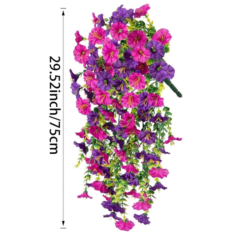 1P 75cm Artificial Flowers, Plastic Plants for Outdoor Indoor Hanging Decoration gallery