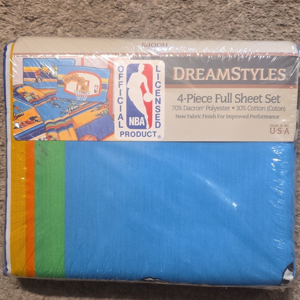 Dreamstyles NBA 4-Piece Full Sheet Set Polyester/Cotton Multicolor