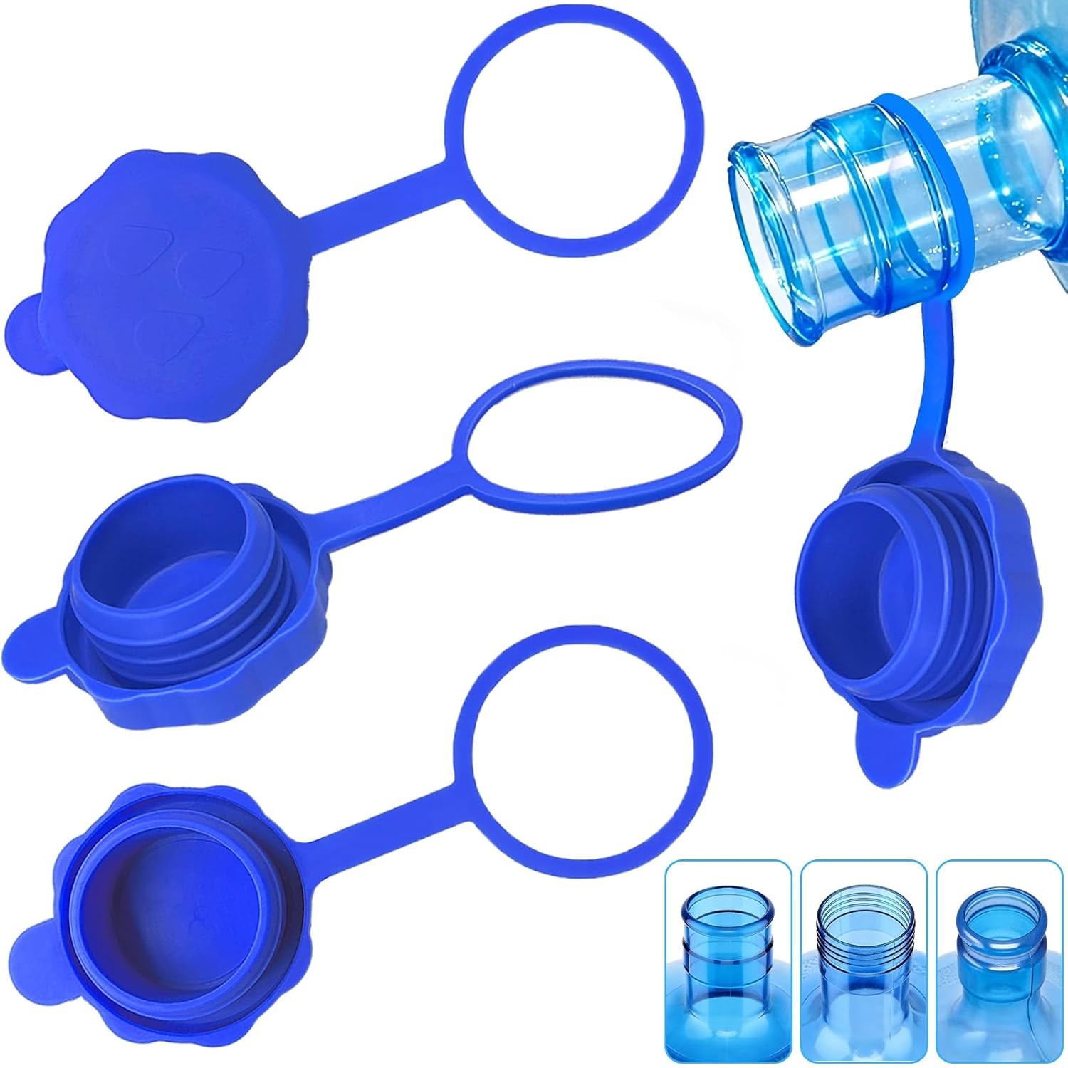 Reusable 3 & 5 Gallon Water Jug Cap Upgrade Non Drip Spout Replacement Cap gallery