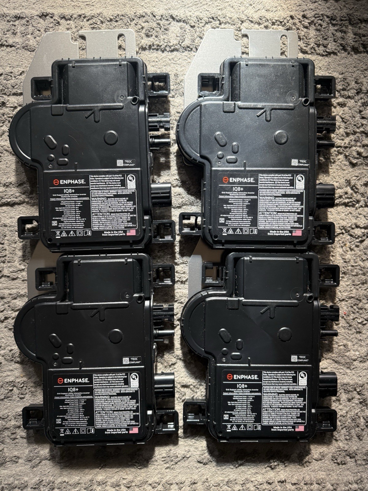 Enphase IQ8+ Microinverter IQ8PLUS-72-M-US Solar Grid Tie Inverter New (4 Units) gallery