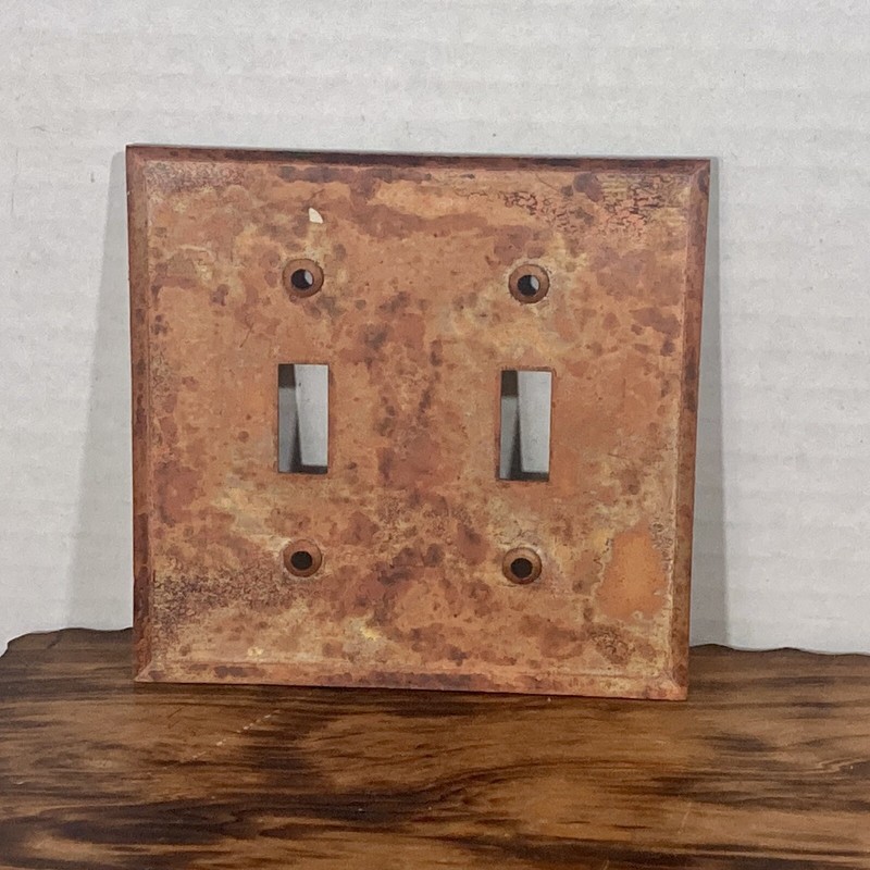 Assorted Metal Light Switch Cover Plates (x4) Mixed Materials, New and Old gallery