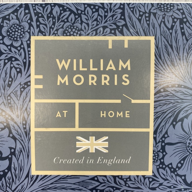 William Morris Curtain Panel Pair 50x84 Pimpernel Ink Navy Blue Floral Cotton gallery