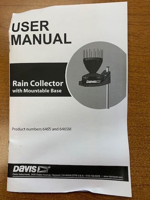 Davis Rain Collector with Mountable Base New AeroCone 6465 gallery