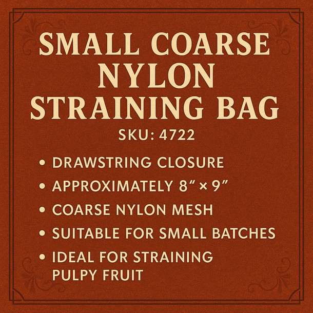 LD Carlson Small Coarse Nylon Straining Bag gallery