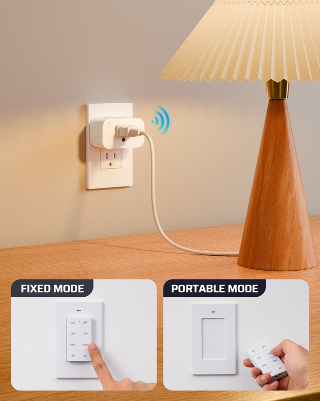 DEWENWILS Remote Control Outlet with Timer, Indoor Remote Timer Outlet,100FT gallery