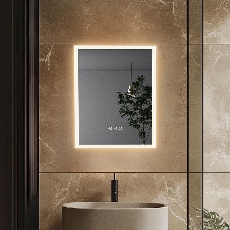 LED Backlit Bathroom Mirror with Light 3Color White/Warm/Natural Anti-Fog Mirror gallery