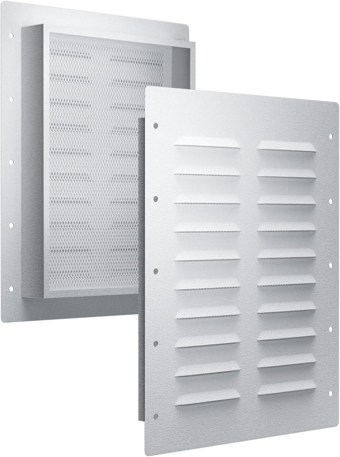2 Pack Heavy Duty Container Air Vents, Shipping Container Vent with Metal Mesh, gallery
