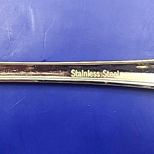 St. James Gold Stainless Salad Fork Set Of 4 Beaded Pattern NEW 18/10. 7. 5in gallery