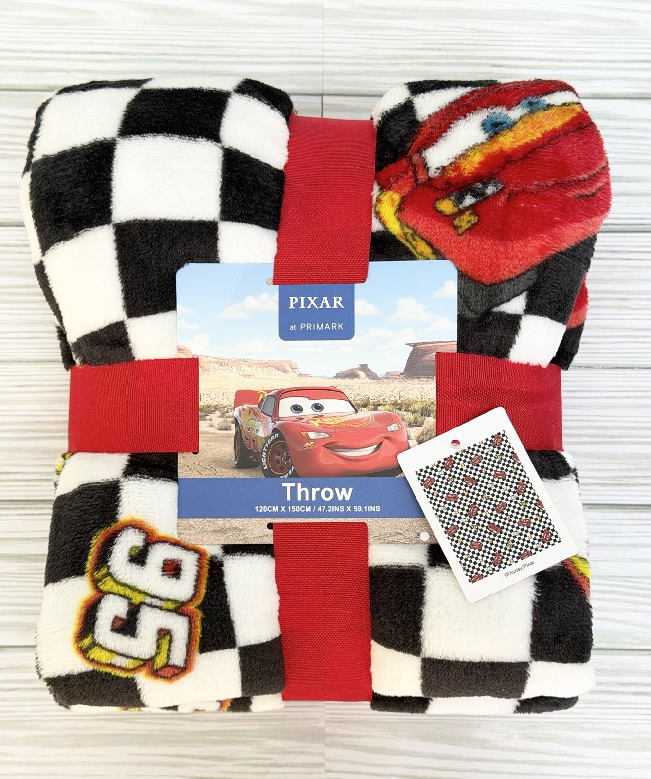 Disney Pixar Cars Lightning McQueen Plush Throw Blanket *Primark*-NEW gallery